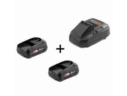 Sada: nabijecka AL1830CV + 2 baterie PBA 2,5Ah BOSCH