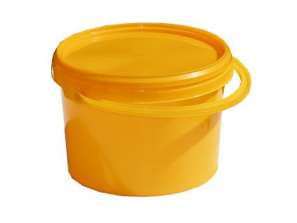 Nadoba na med plast 4 kg zluta