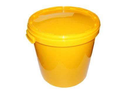 Nadoba na med plastova s vikem 40 kg zluta