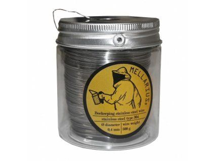 Dratek vcelarsky MELLARIUS - nerez s odvijecem 500 g