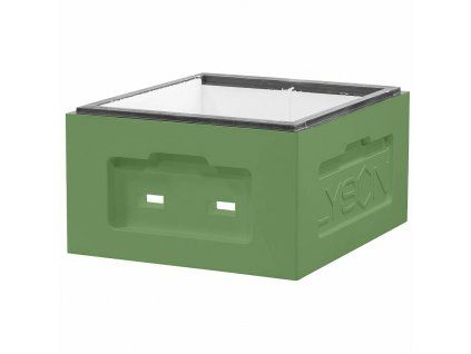 Polystyrenovy nastavek cesky 39 x 24, lakovany - verze II - zeleny