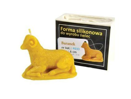Silikonova forma na svicky - beranek - 6 cm - F033