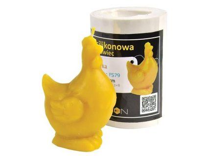 Silikonova forma na svicky - slepicka - 9 cm - FS79