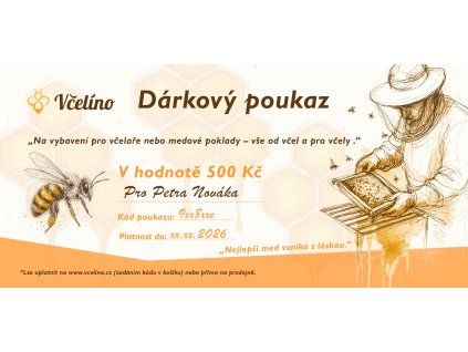 darkovy poukaz vcelino final 500 Kc