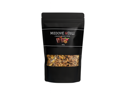 7128 medove musli mix cokolada, ovoce orechy 450 g