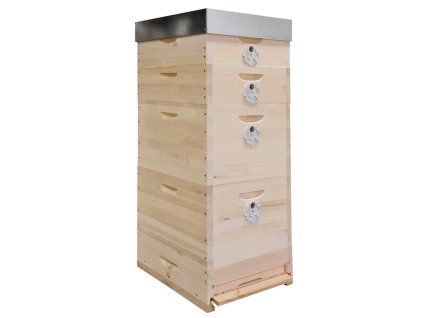 Úl Langstroth kombinovaný sestava 2 nástavky Jumbo + 2 nástavky 12 necinkovaný PREMIUM 1