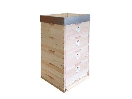 Úl 42x17 Optimal se 4 nástavky celodřevěný necinkovaný PREMIUM 1