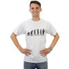 Včelařské tričko Evoluce unisex, bílé 1