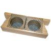 Pridavaci dvojita klicka - drevena 13x5 cm - D