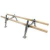 Nerezovy stojan pod uly 23,5 - 56,5 cm - 1 ks - G