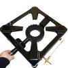 Prumyslovy plynovy varic - ctverhranny - piezo - bez regulatoru - B