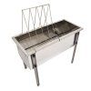 Stul na odvickovani Lyson Optima - nerez vana - P 75 cm 39 x 24