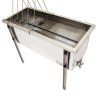 Stul na odvickovani Lyson Optima - nerez vana - P 100 cm 39x24 - C