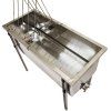 Stul na odvickovani Lyson Optima - nerez vana - P 100 cm 39x24 - D
